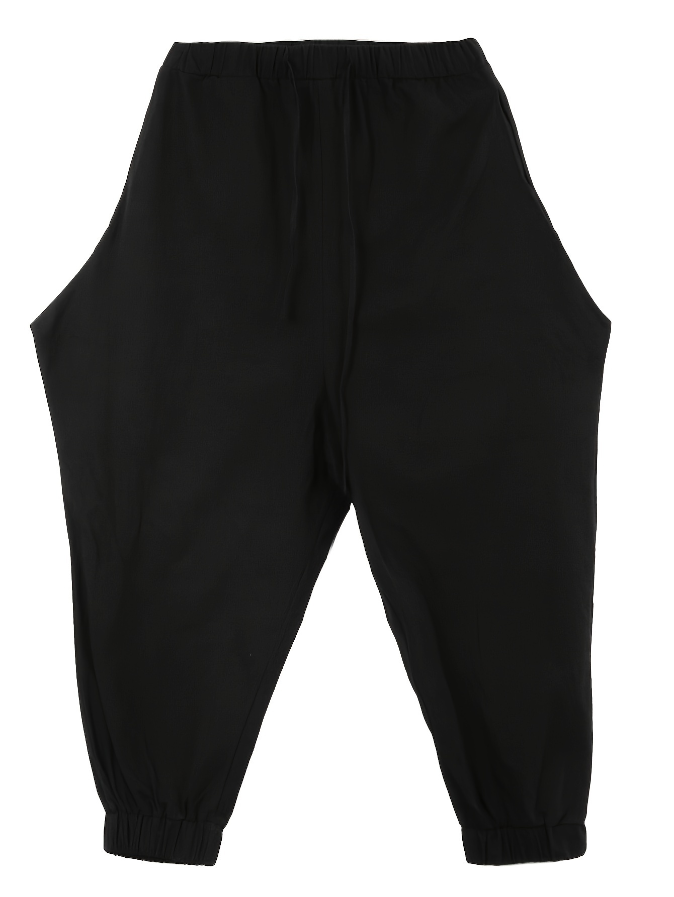 mens casual relaxed version of trousers solid color haren pants details 1