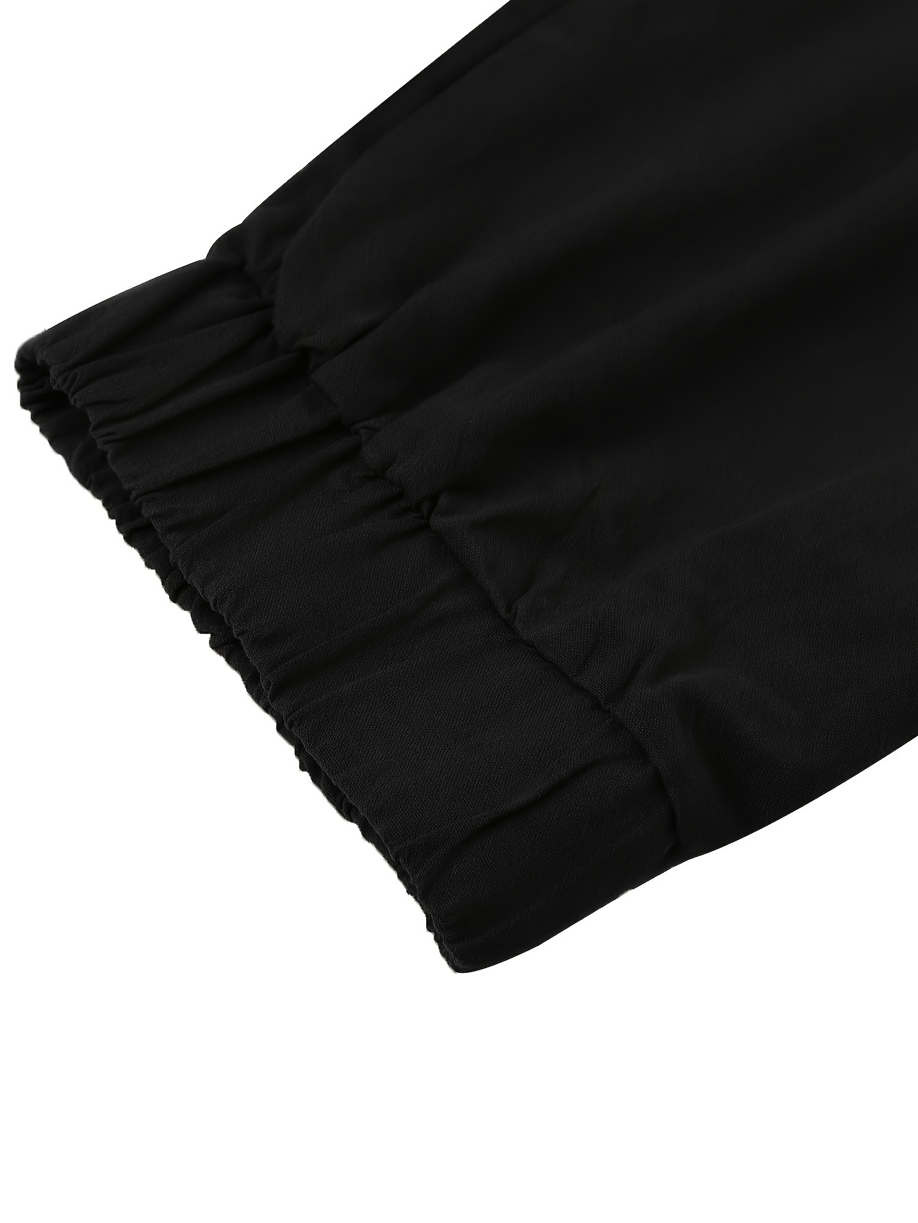 mens casual relaxed version of trousers solid color haren pants details 4