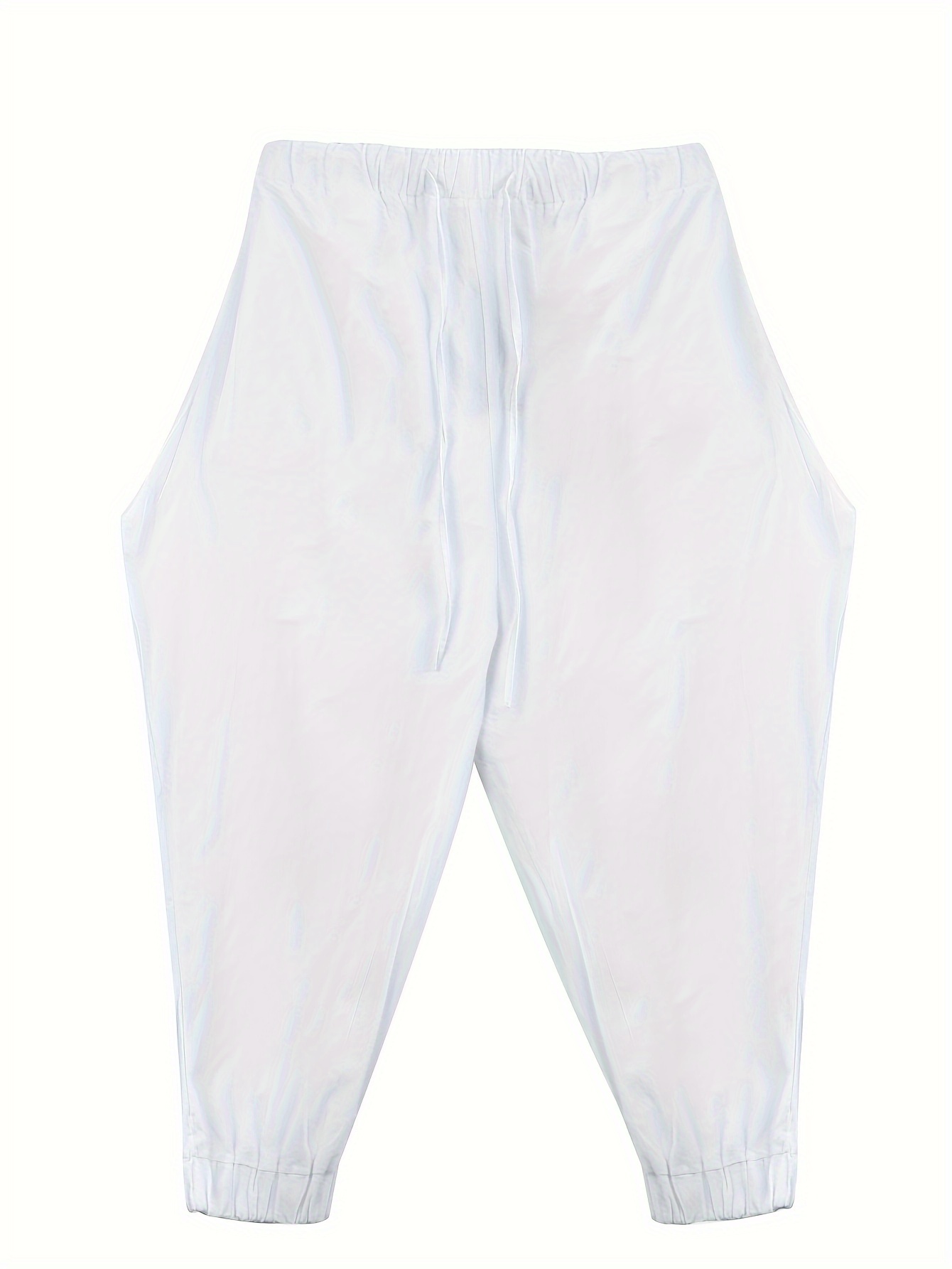 mens casual relaxed version of trousers solid color haren pants details 15