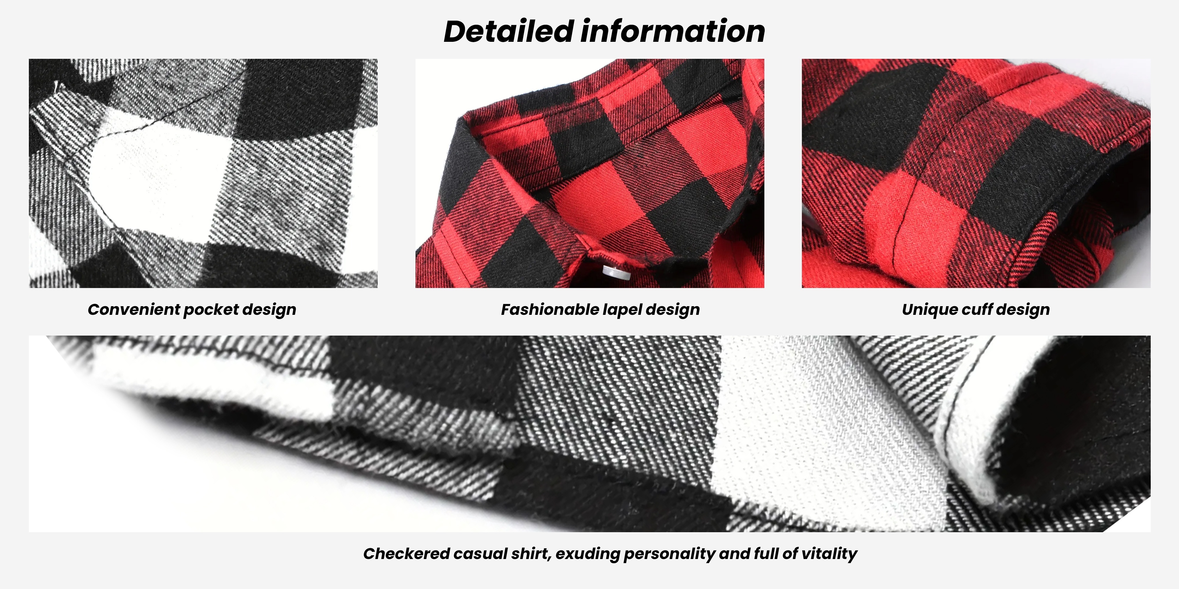 mens casual long sleeved shirt with a collar design and checkered pattern that exudes and more details 2