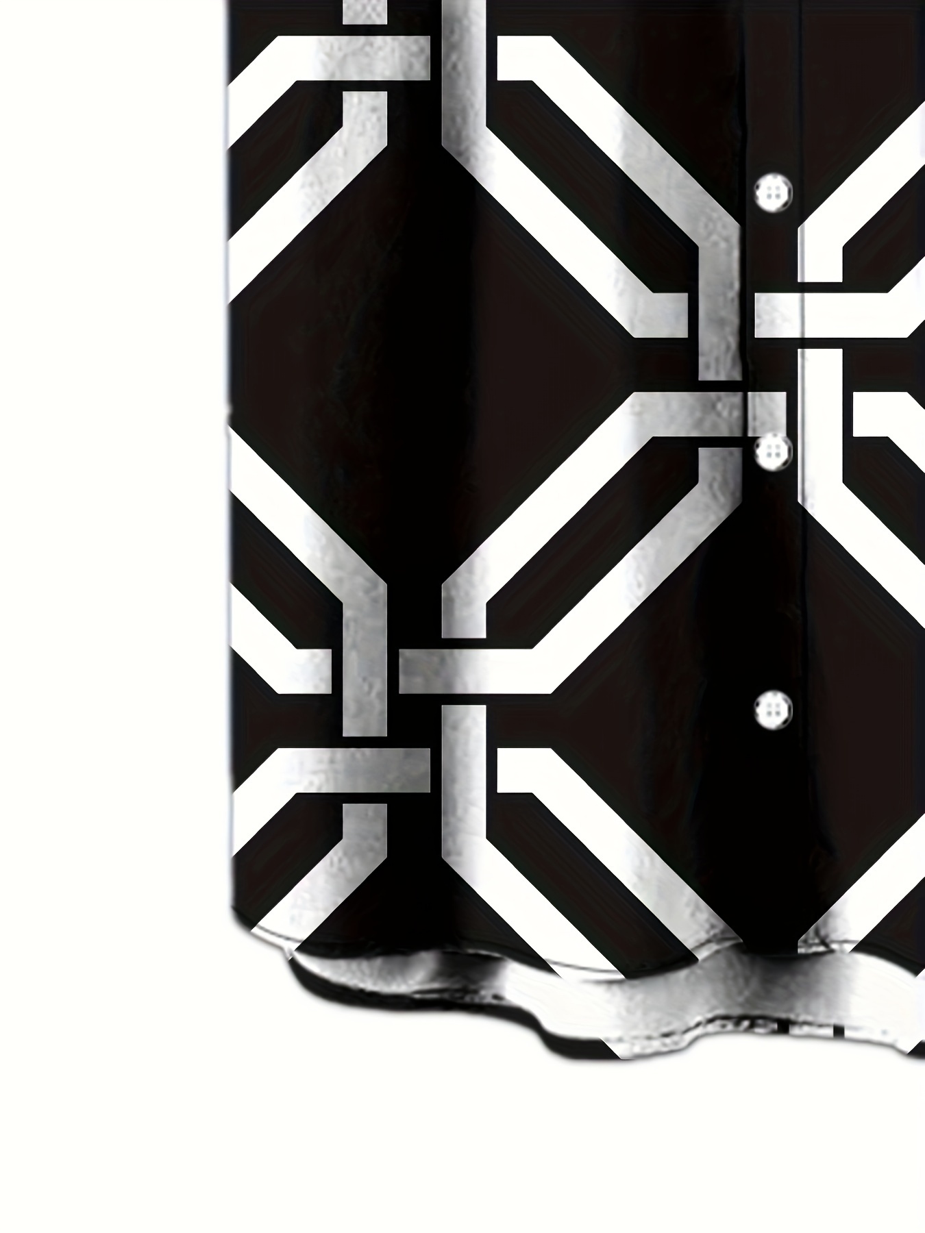 mens color geometric pattern 3d print casual shirt button front short sleeve top mens clothes for daily wear party details 3