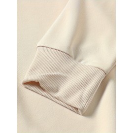 OTF printed hoodie, casual round neck pullover hoodie, long sleeves, suitable for spring and autumn, comfortable and fitted