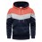 Men's Color Block Hoodie with Kangaroo Pocket and Drawstring - Comfortable and Stylish Sweatshirt for Spring and Fall